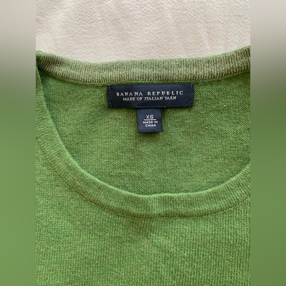 Banana Republic - Sweater Vest Wool/Cashmere - size XS - Green - Picture 2 of 6